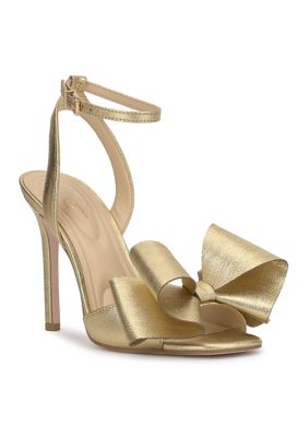 Jessica Simpson Women's Olivine Bow Sandals, Gold, 7.5M
