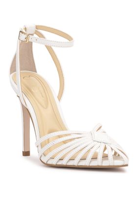 Jessica Simpson Women's Paveri Stiletto Sandals, White, 7M