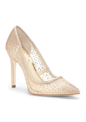 Jessica simpson pointed sales toe mesh pump