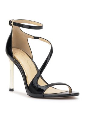 Jessica Simpson Women's Qamille Sandals, Black, 9M