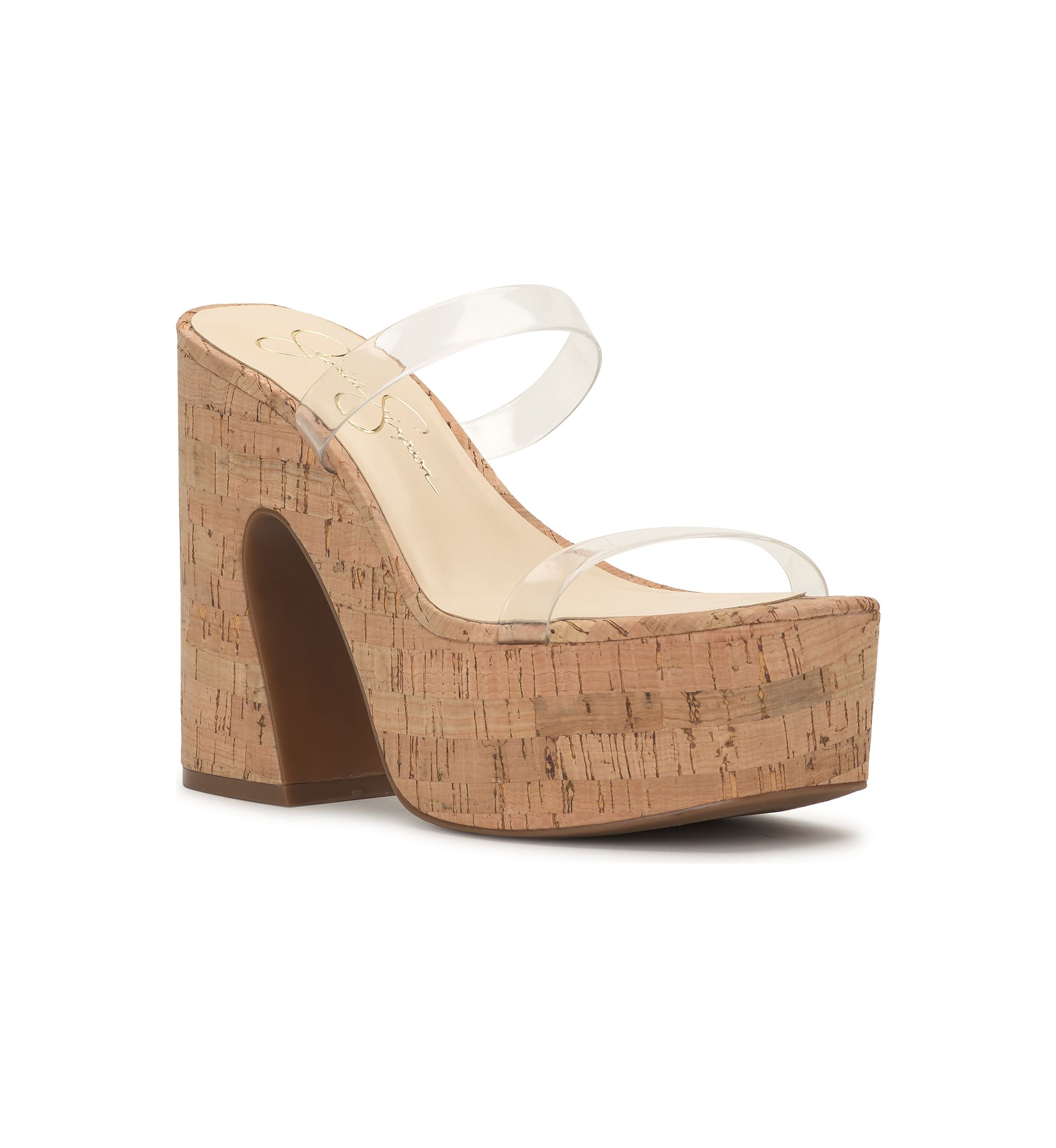 Samhita Cork Lucite Sandals