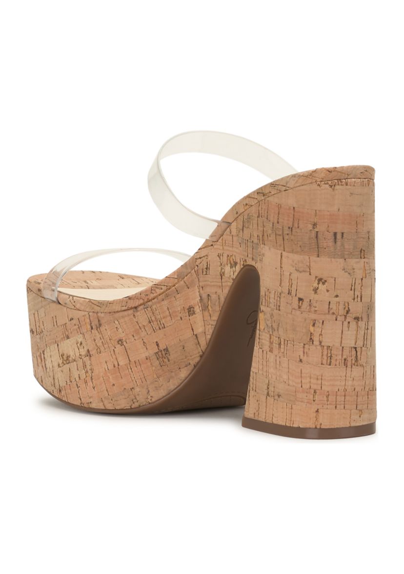 Samhita Cork Lucite Sandals