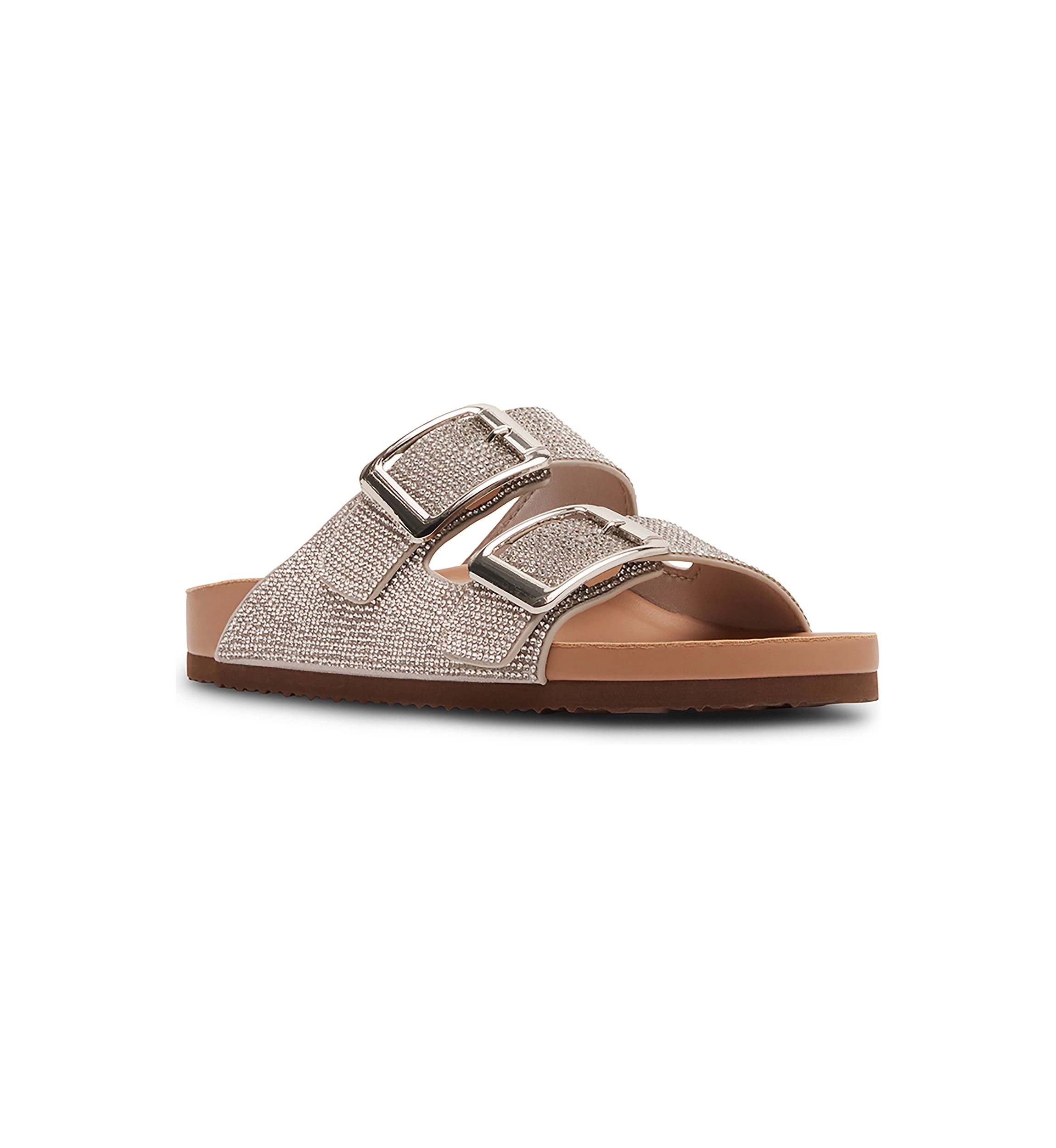 Bodie Rhinestone 2 Band Footbed Sandals