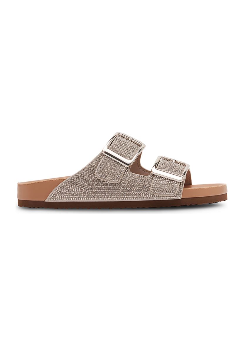 Bodie Rhinestone 2 Band Footbed Sandals