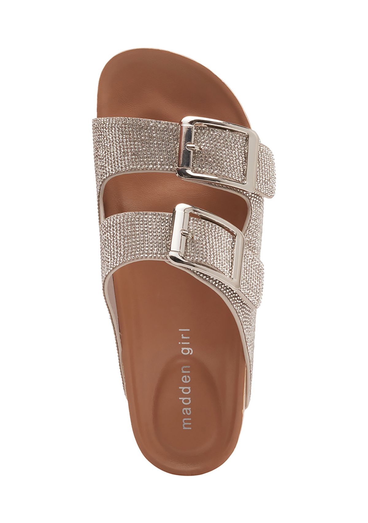 Bodie Rhinestone 2 Band Footbed Sandals