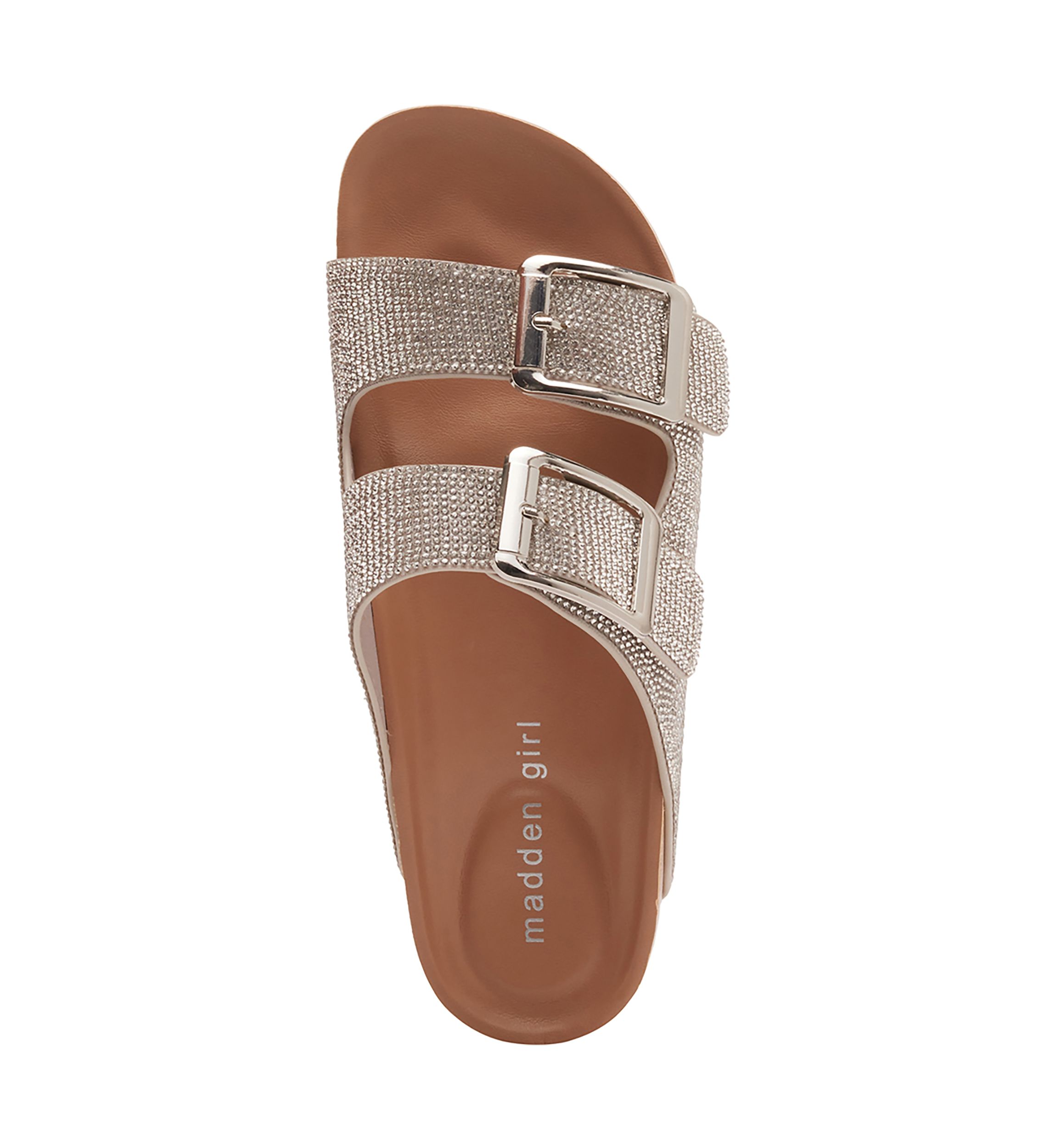 Bodie Rhinestone 2 Band Footbed Sandals