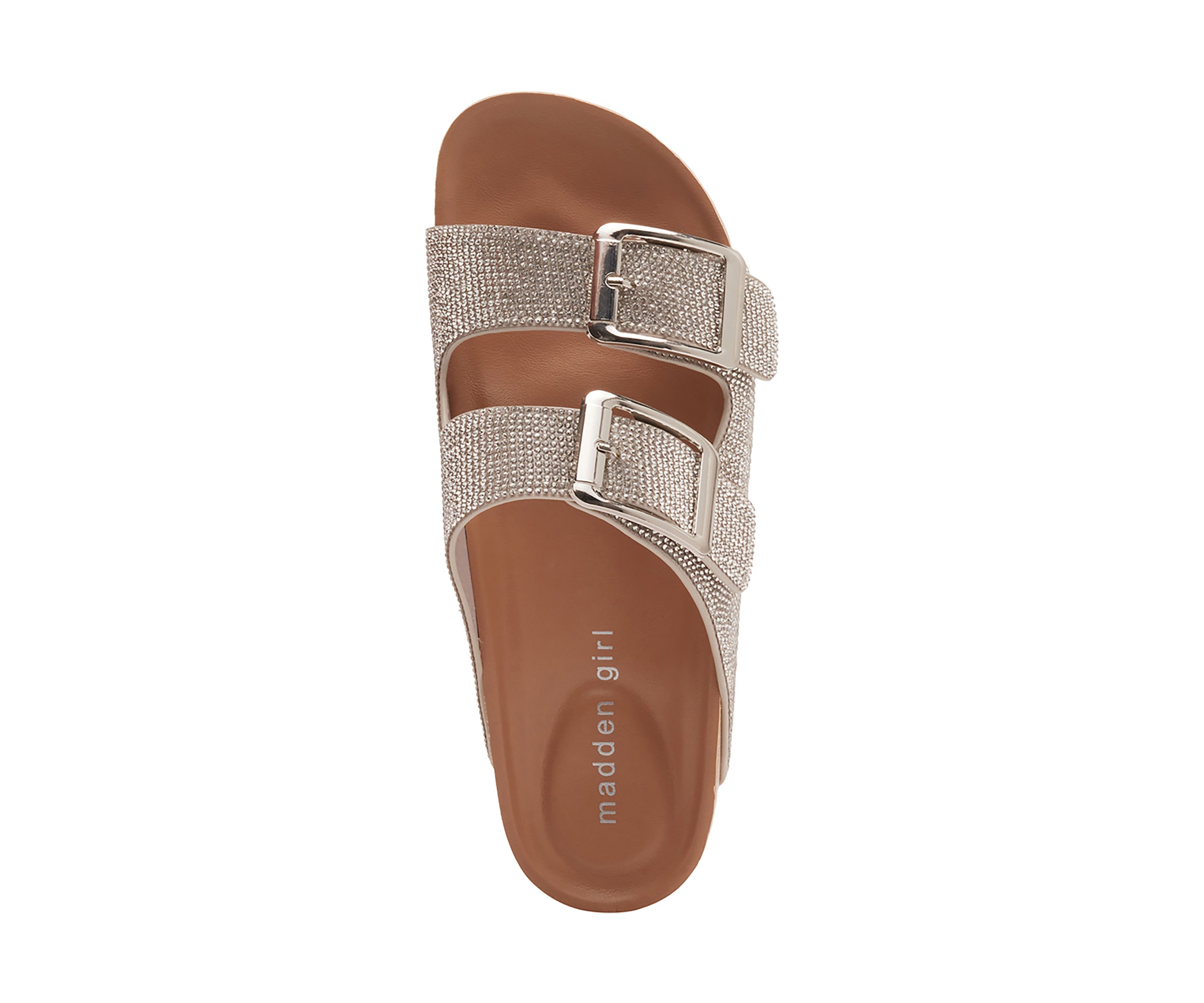 Bodie Rhinestone 2 Band Footbed Sandals