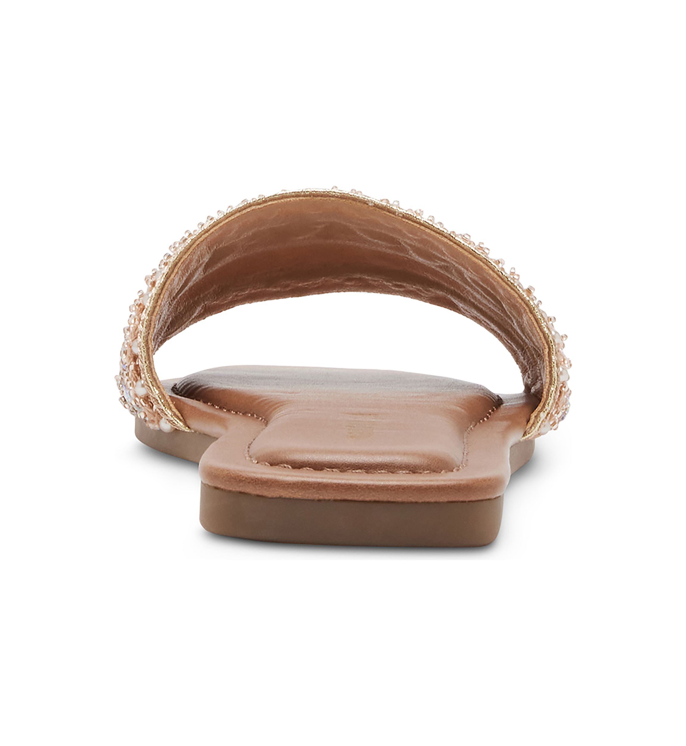 Thread Embellished Single Band Sandals