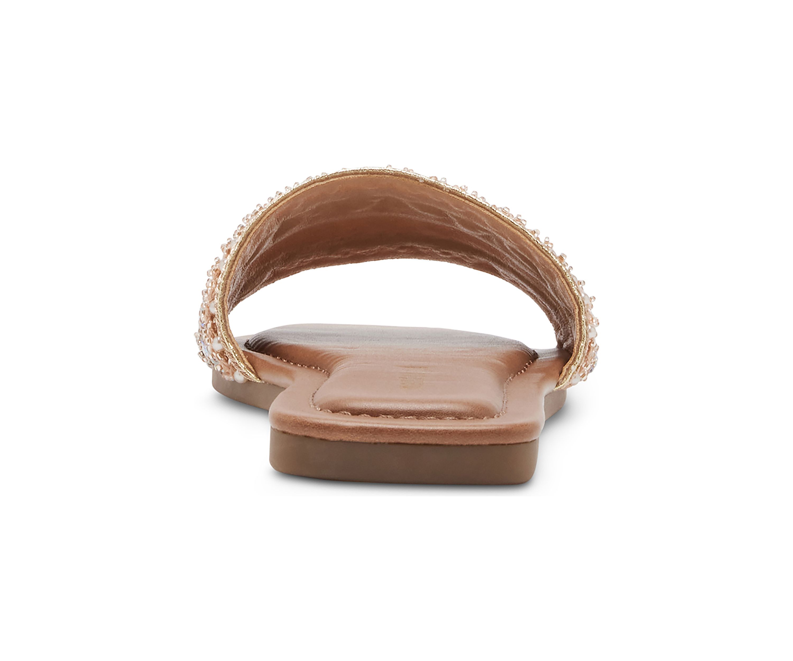 Thread Embellished Single Band Sandals