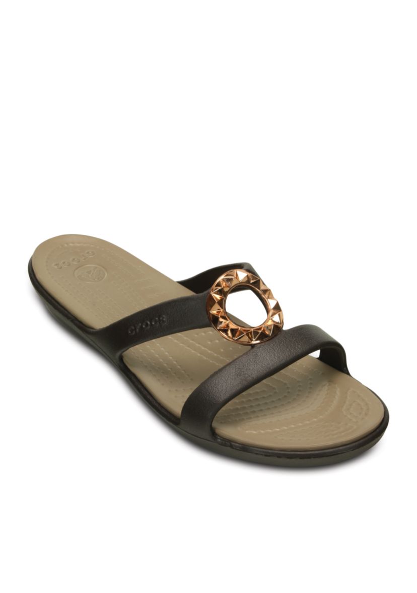 SANRAH STUDDED CIRCLE SANDAL:6:Esp/Tbwd