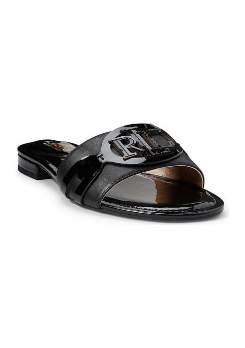 Lauren Ralph Lauren Alegra Patent Leather Slide Sandals