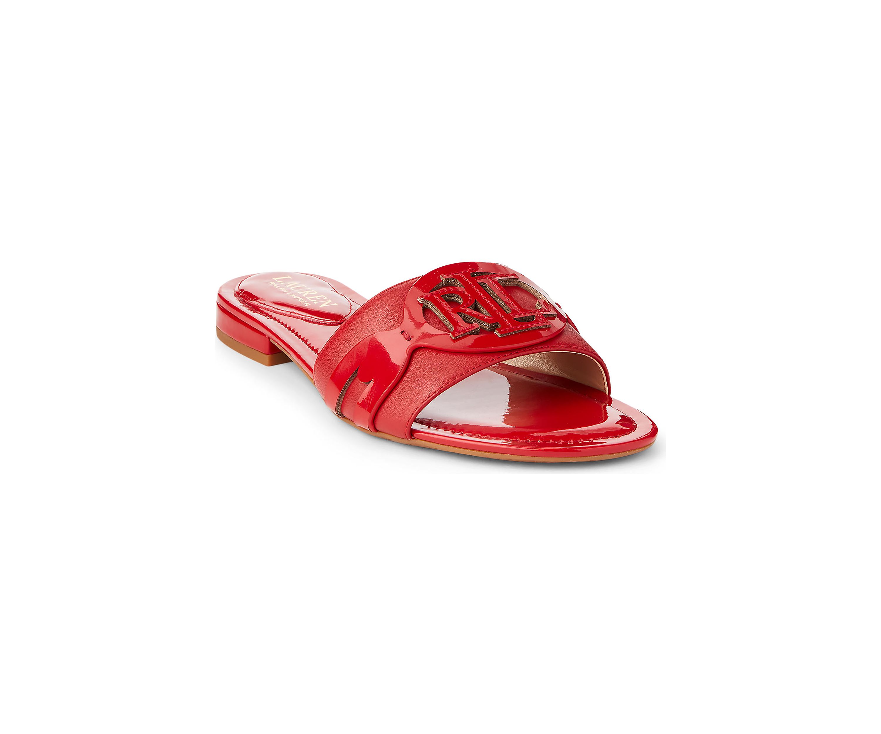 Alegra Patent Leather Slide Sandals