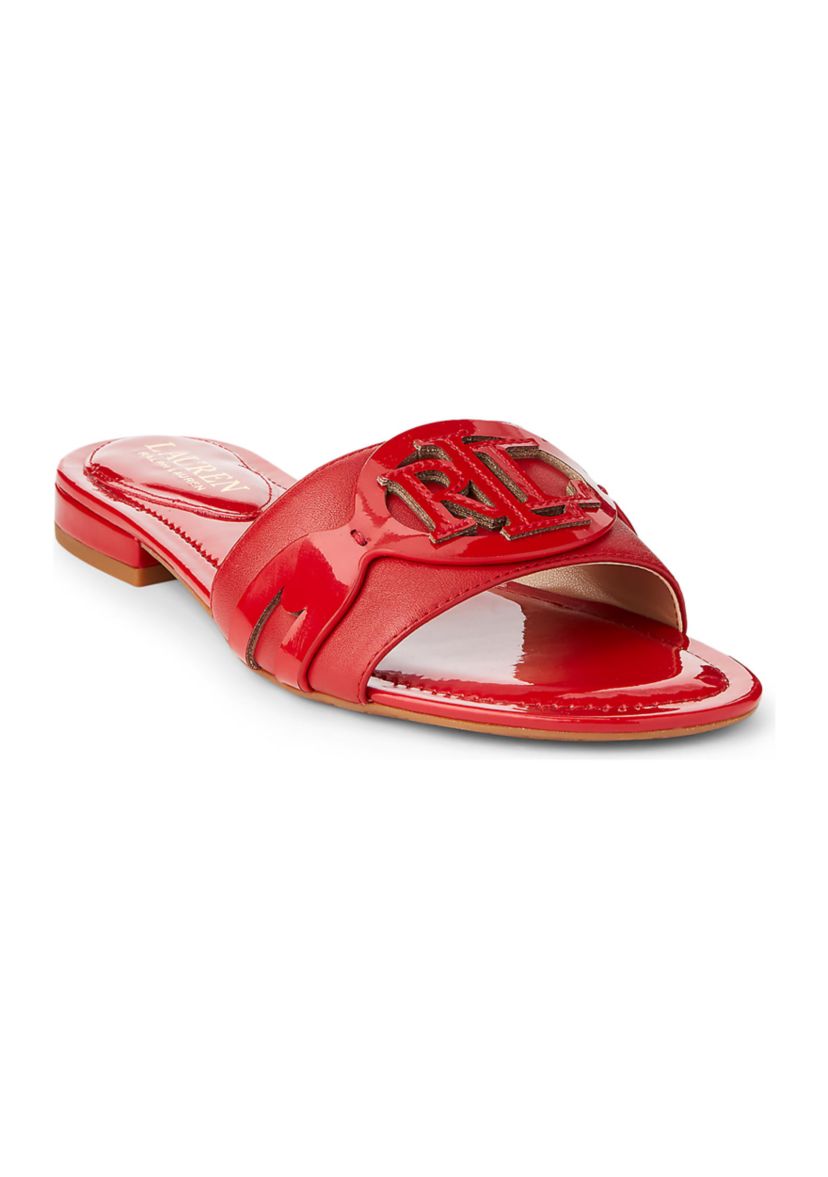 Alegra Patent Leather Slide Sandals
