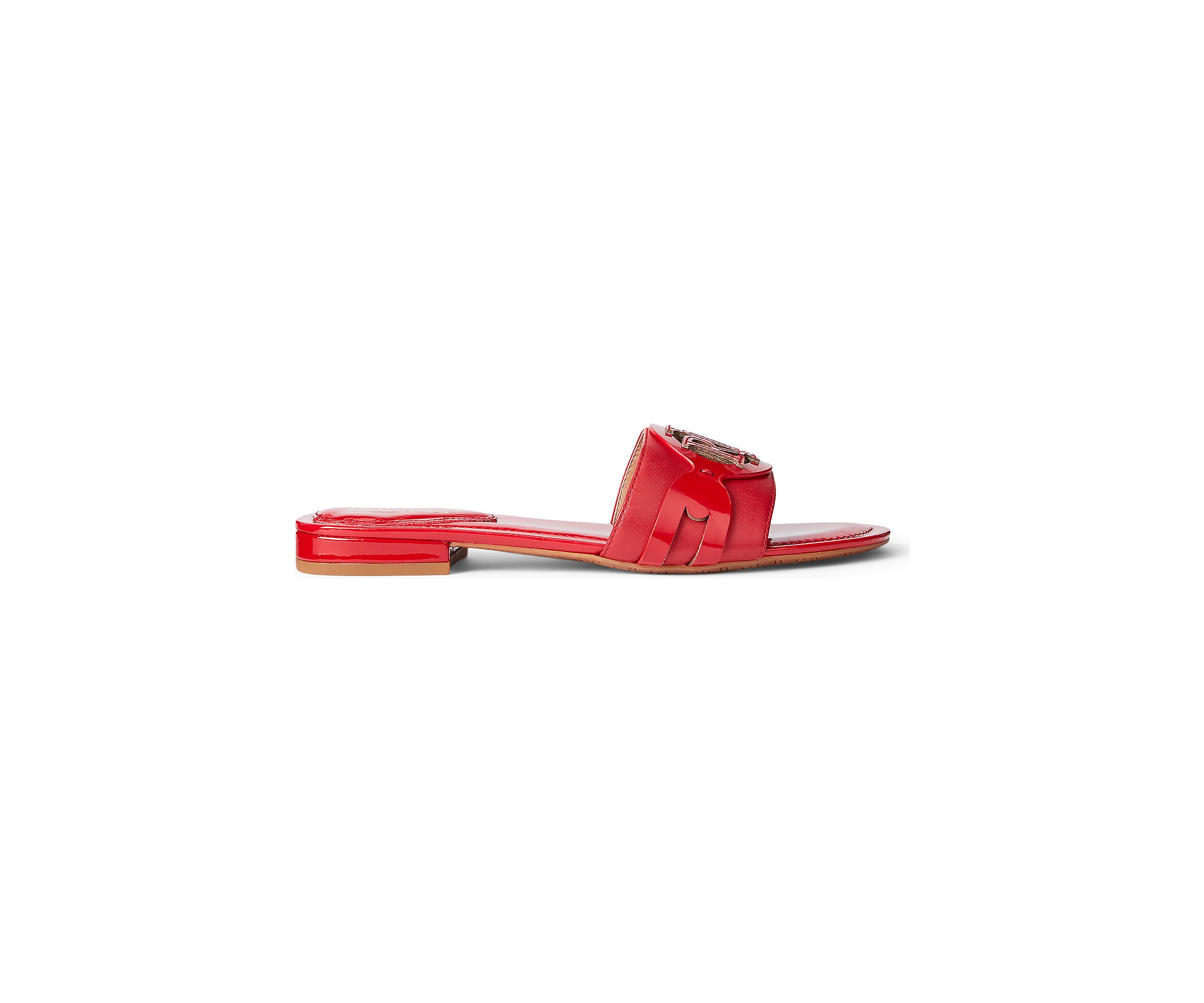 Alegra Patent Leather Slide Sandals