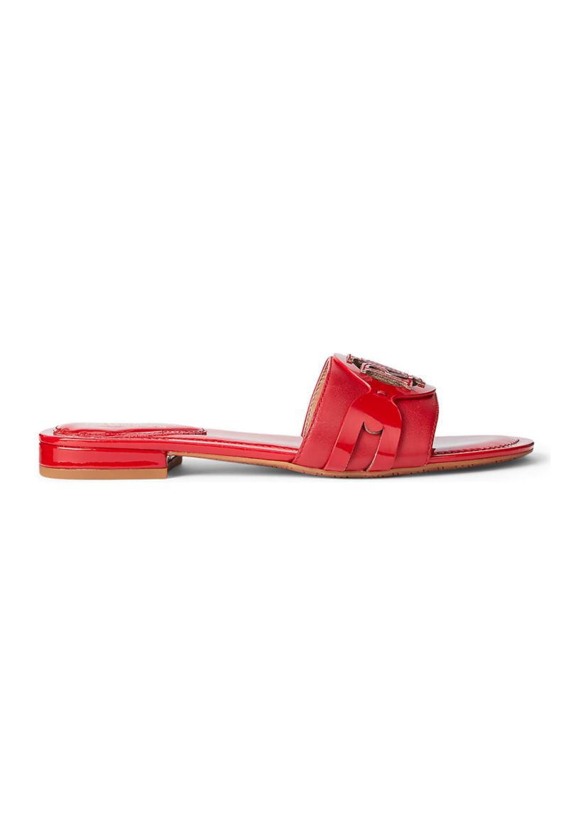 Alegra Patent Leather Slide Sandals
