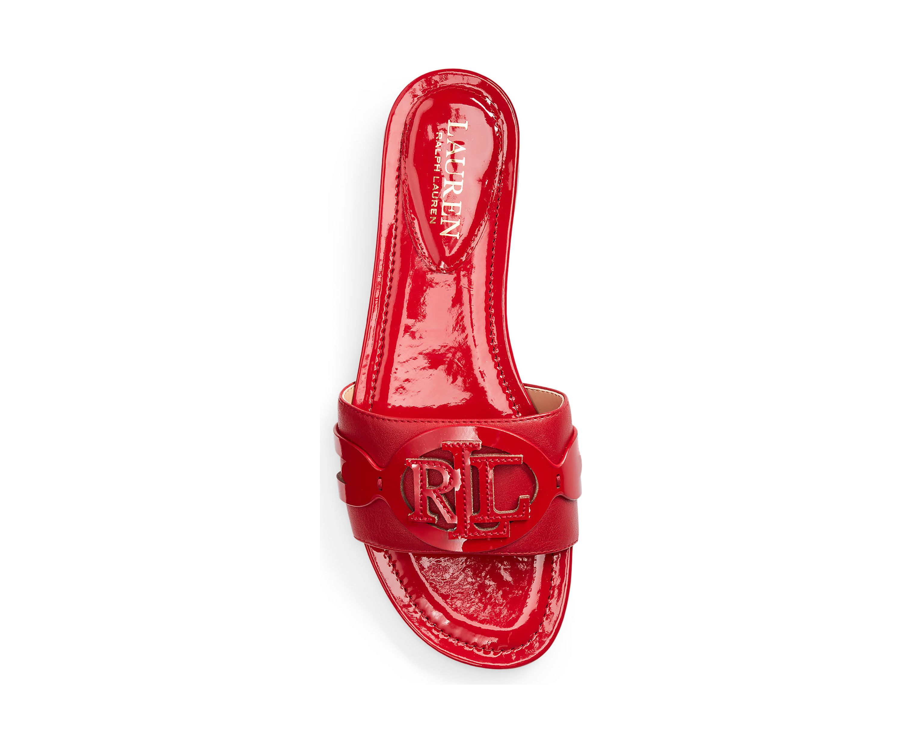 Alegra Patent Leather Slide Sandals