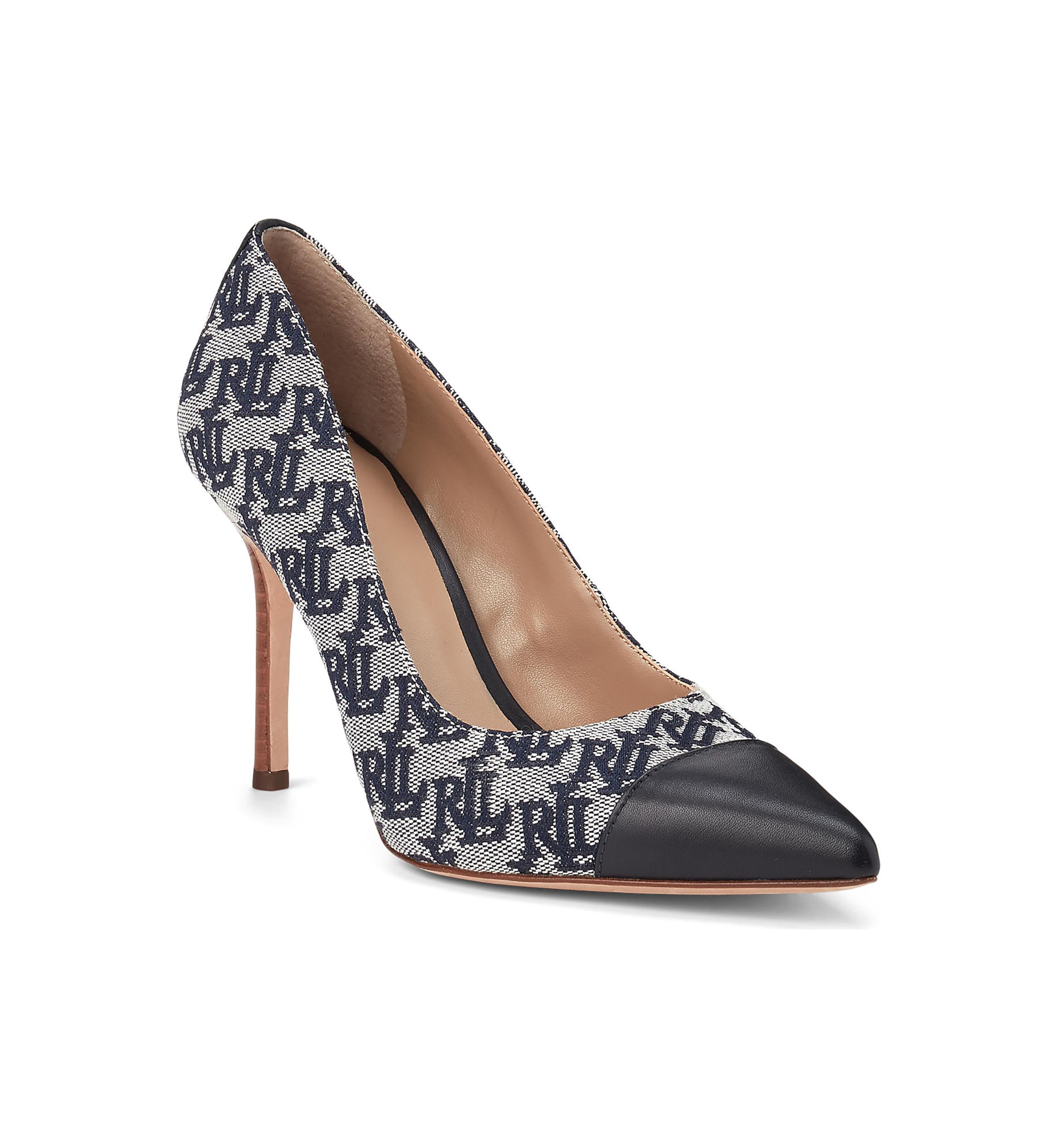 Lindella Monogram Jacquard Pumps