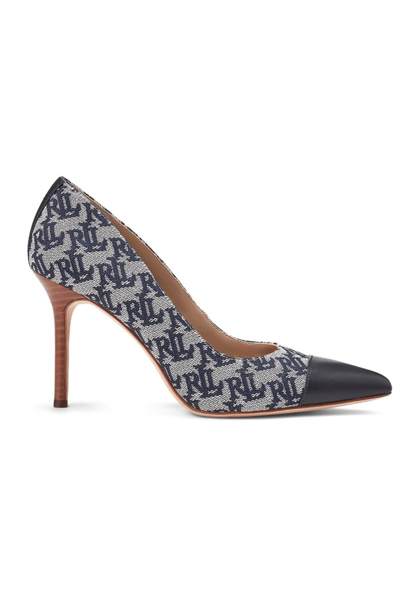 Lindella Monogram Jacquard Pumps