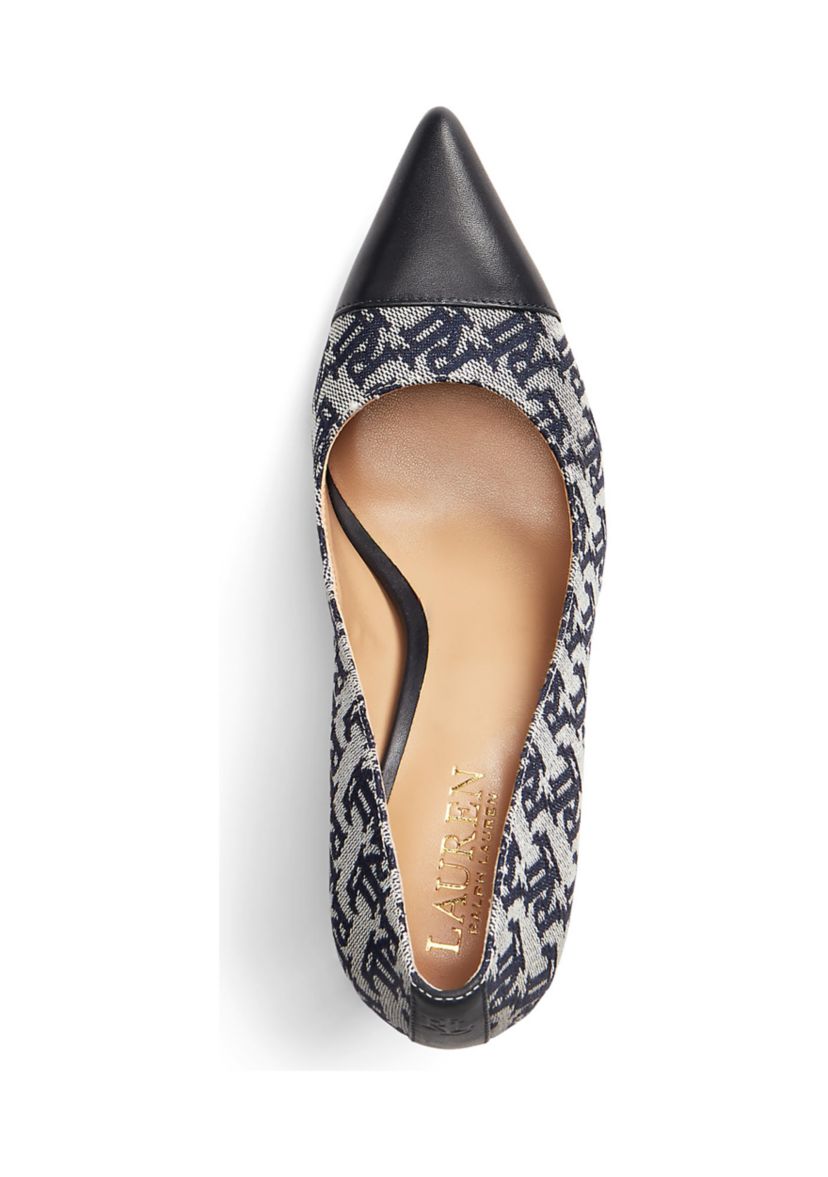 Lindella Monogram Jacquard Pumps