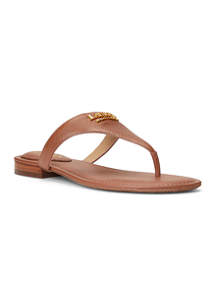 Lauren Ralph Lauren Ellah Tumbled Leather Sandals | belk