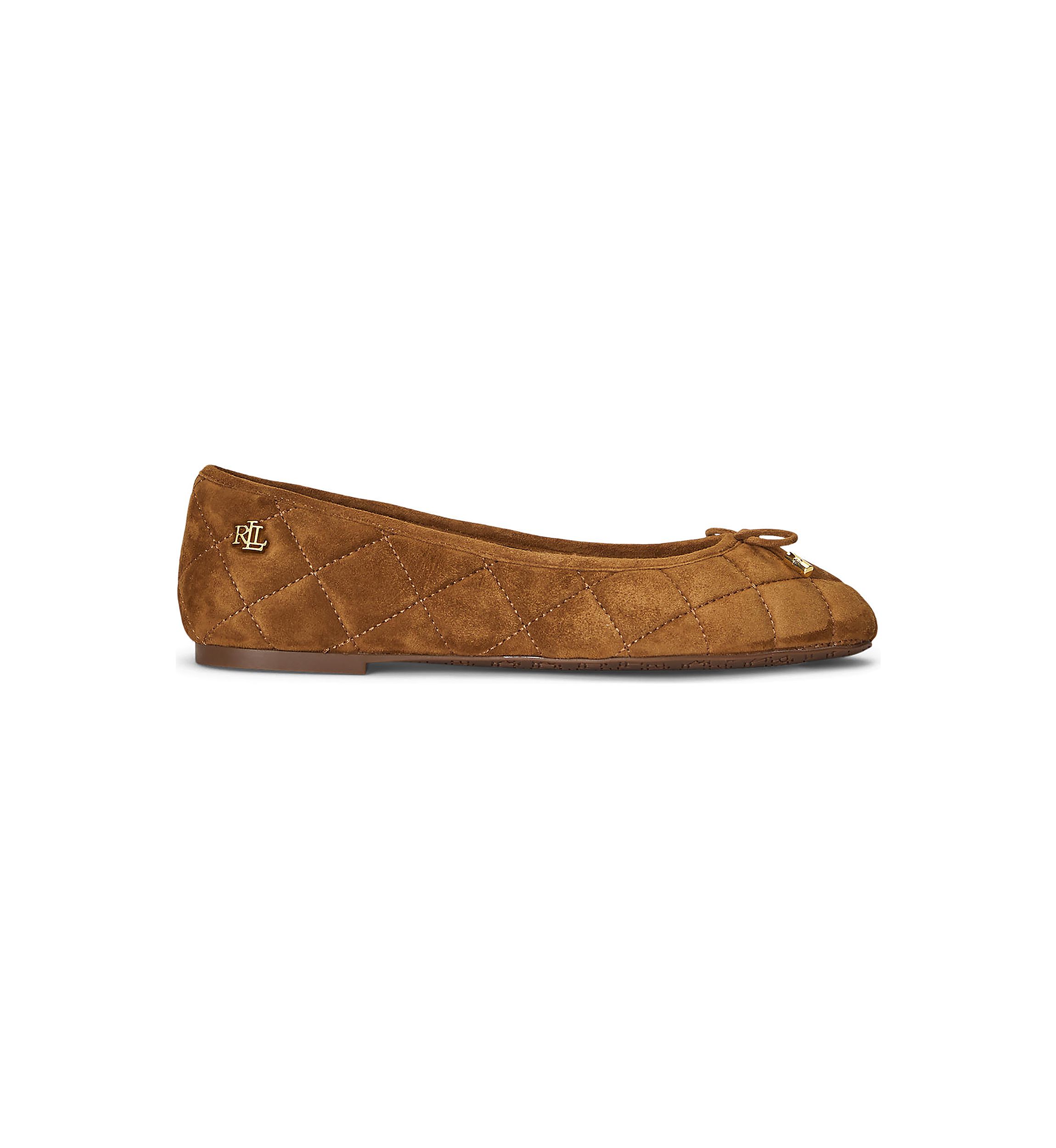 Jayna Diamond Quilted Suede Flats