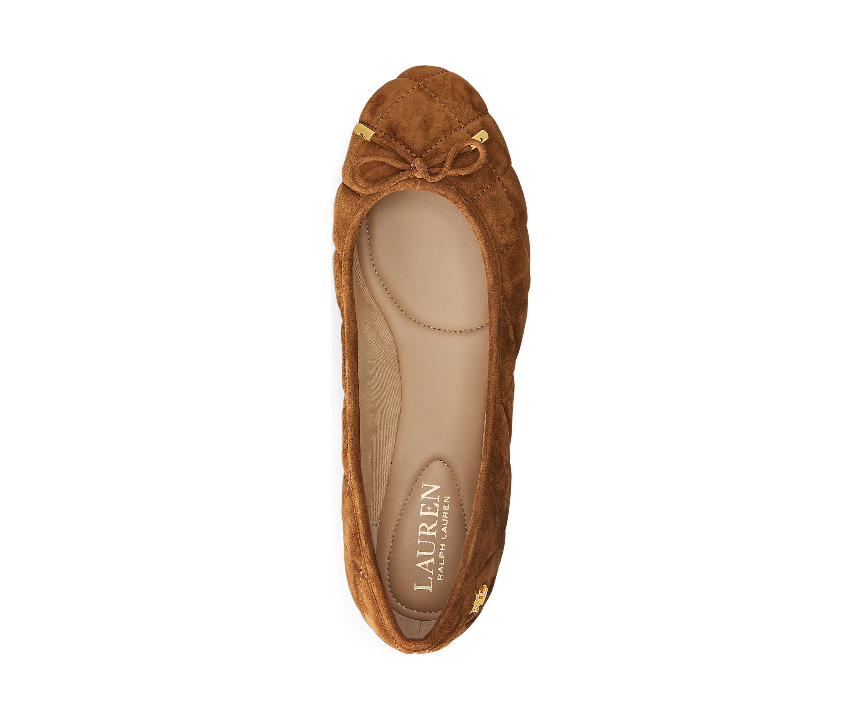 Jayna Diamond Quilted Suede Flats