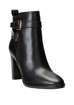 Lauren Ralph Lauren Madisyn Burnished Leather Booties | belk