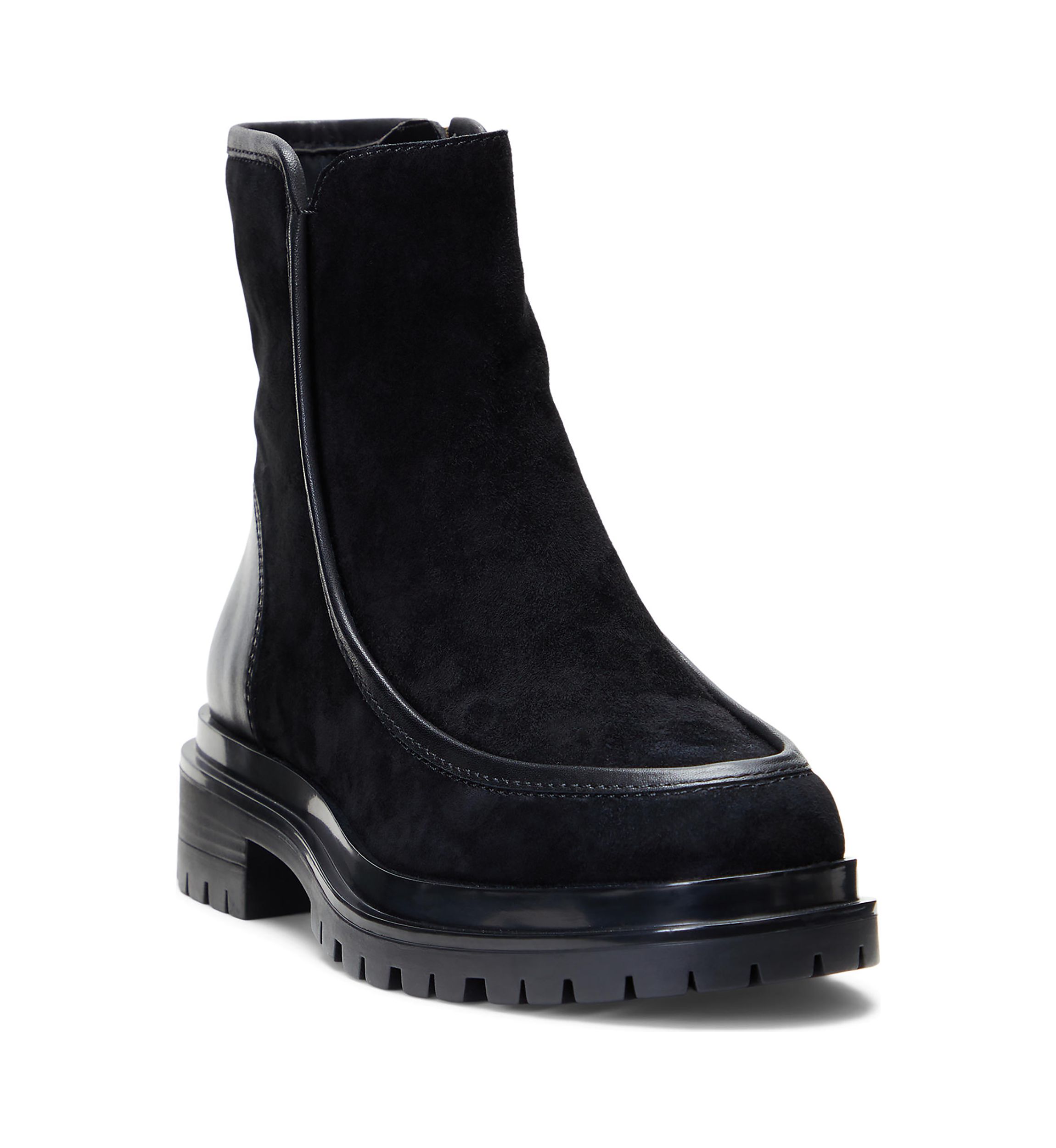 Colbie Suede and Burnished Leather Booties