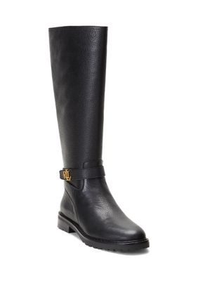 Lauren Ralph Lauren Women's Hallee Tumbled Leather Tall Boots