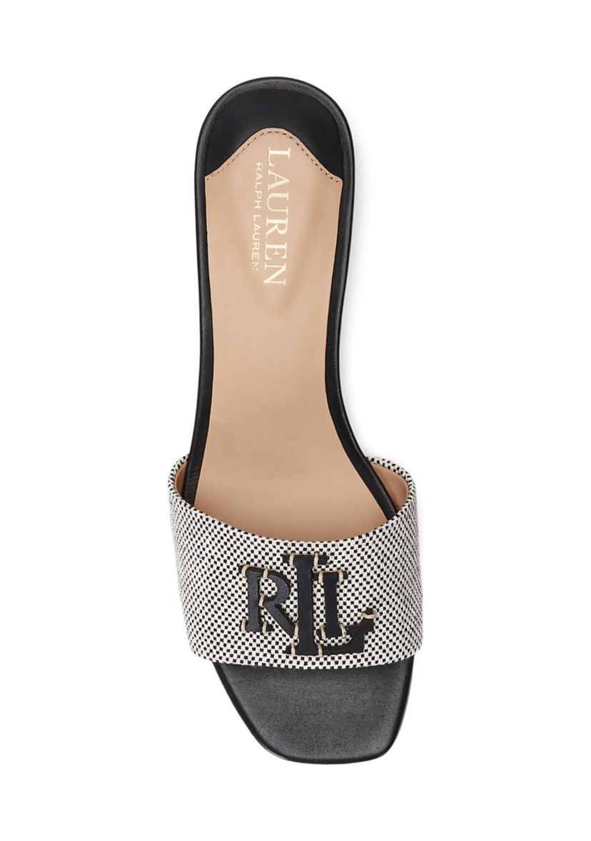 Fay Canvas and Leather Sandals