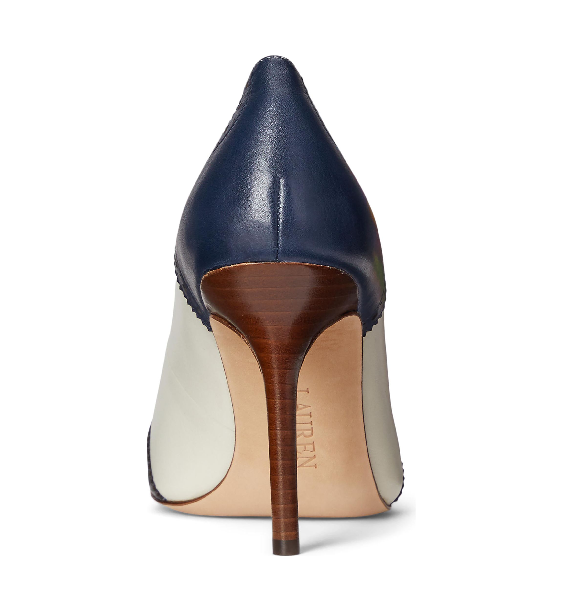 Lynden Nappa & Burnished Leather Pumps