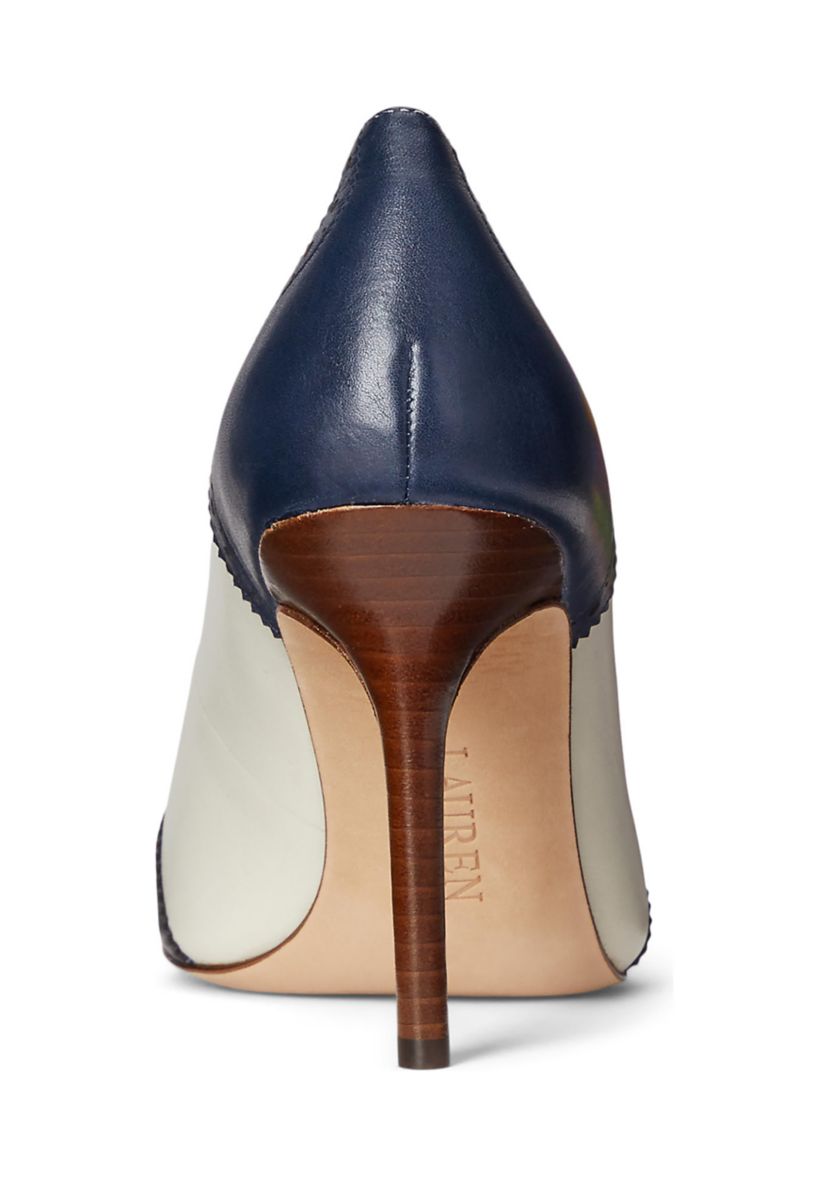 Lynden Nappa & Burnished Leather Pumps