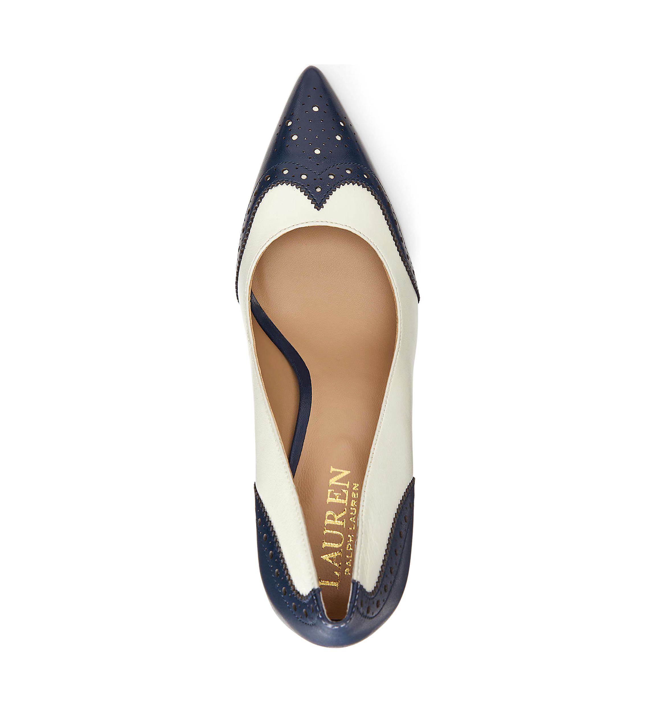 Lynden Nappa & Burnished Leather Pumps