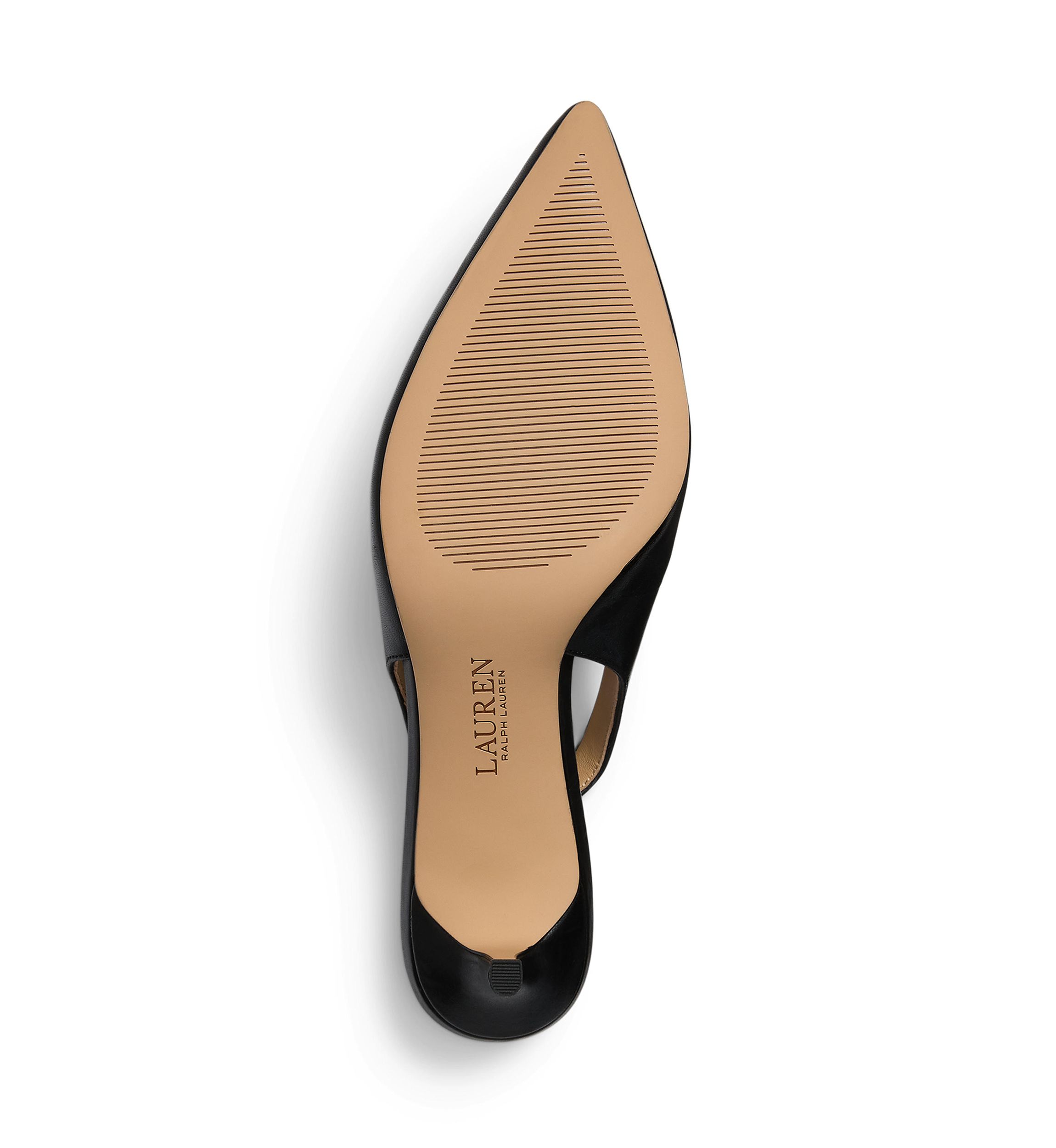 Lolah Burnished Leather Slingback Pumps