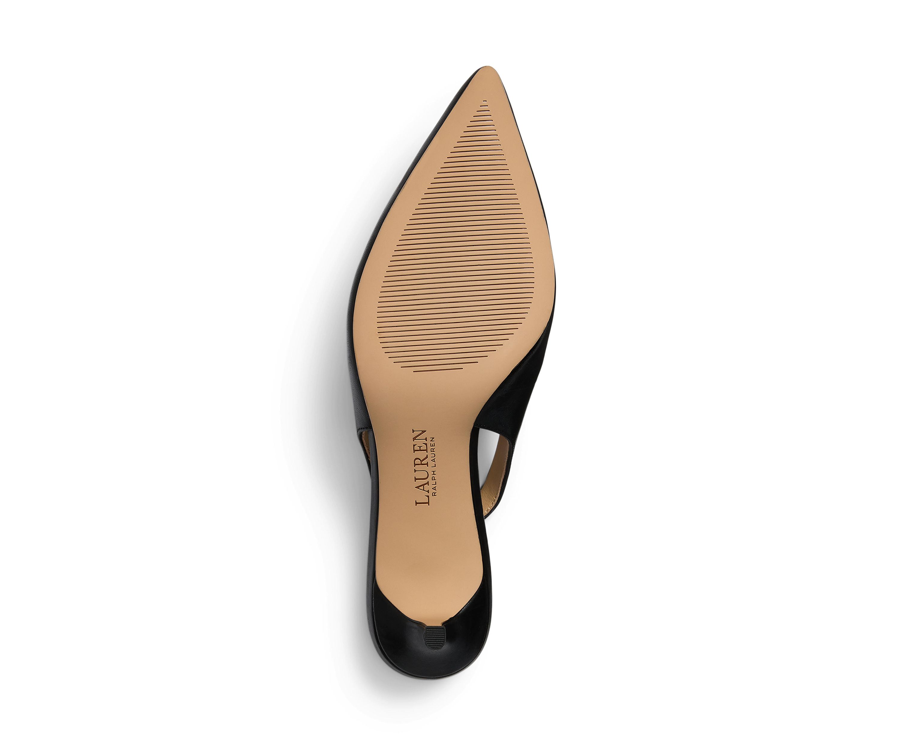 Lolah Burnished Leather Slingback Pumps