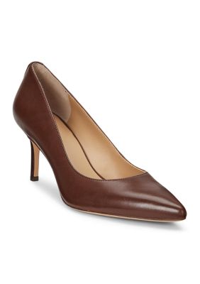 best colour dress for brown skin Cognac Embossed Leather Mary Jane Pump EU 45/US 12 / Medium (B) main image 1