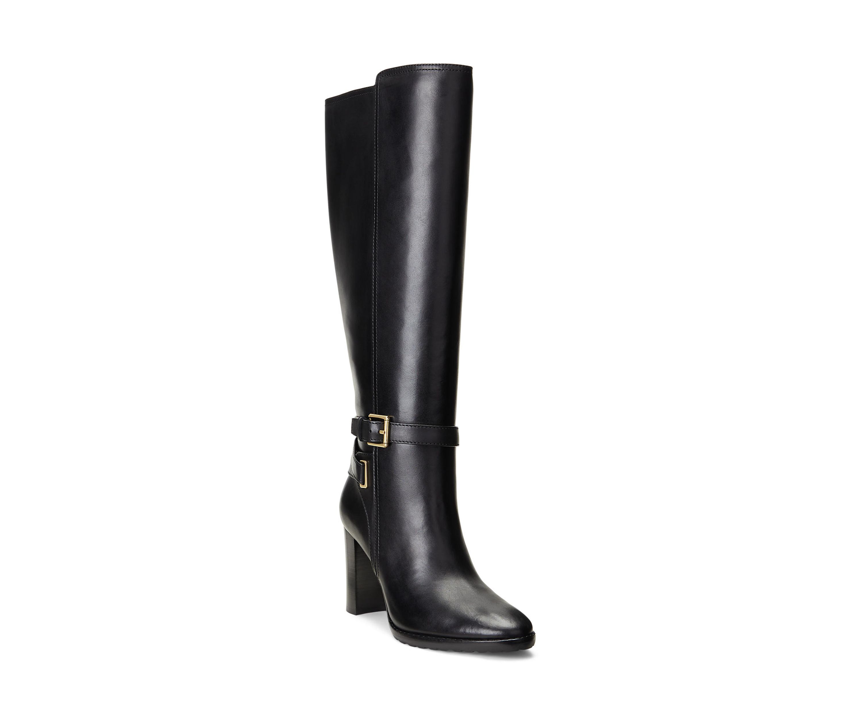 Manchester Burnished Leather Tall Boots