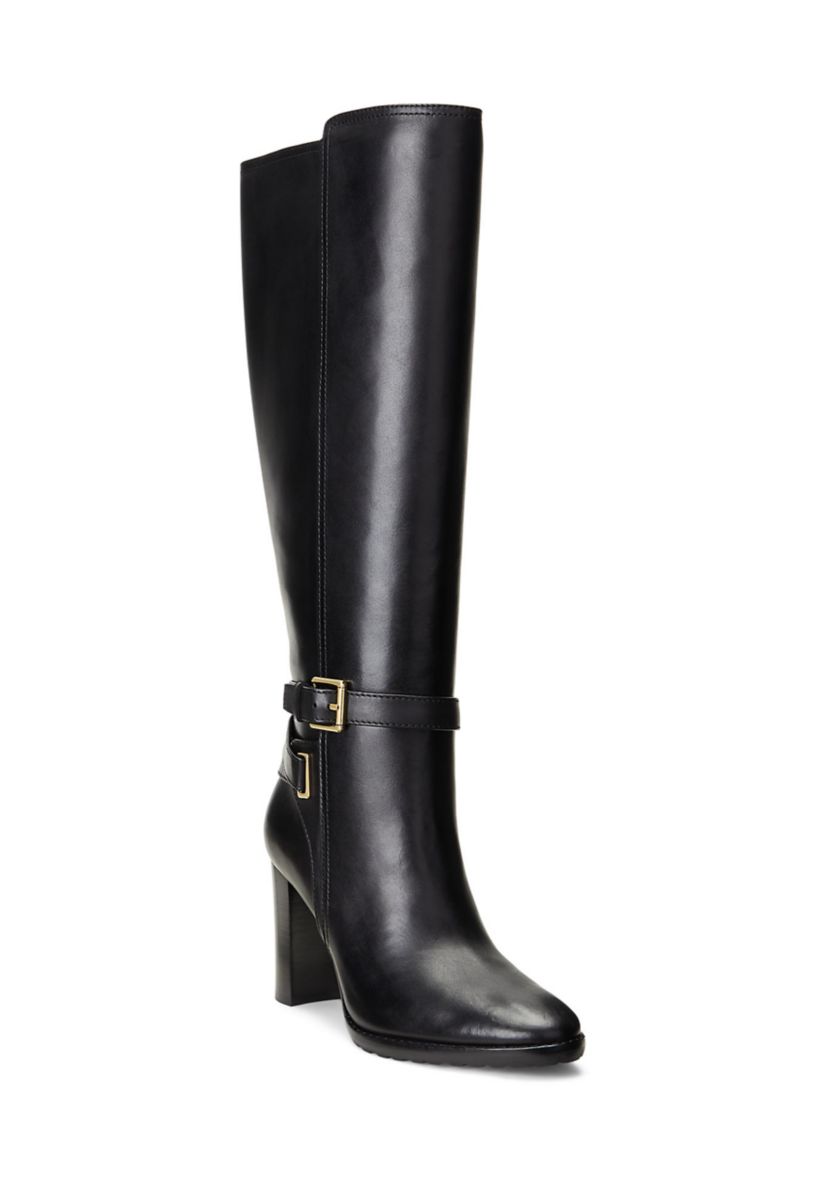 Manchester Burnished Leather Tall Boots