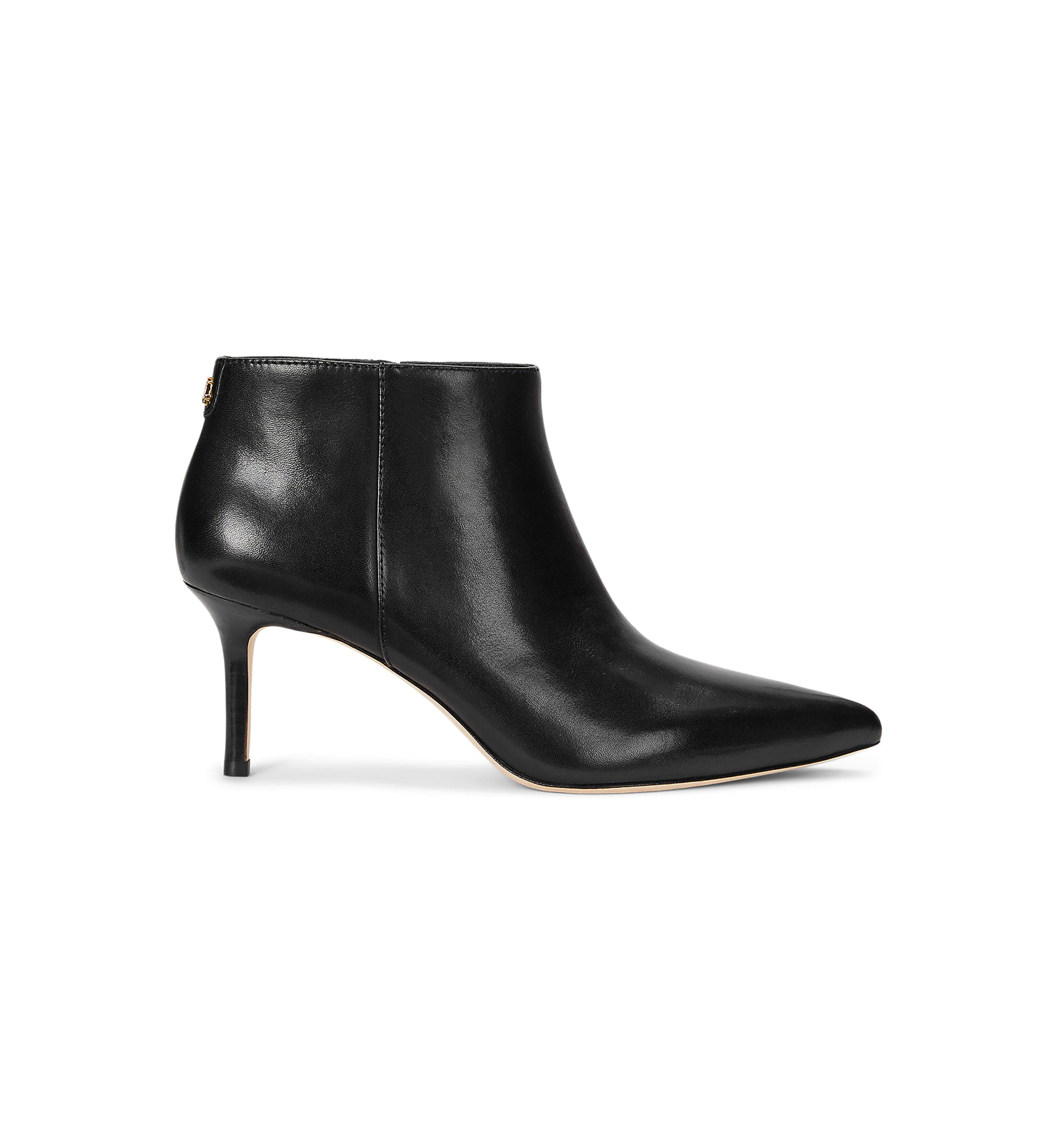 Lizie Burnished Leather Booties