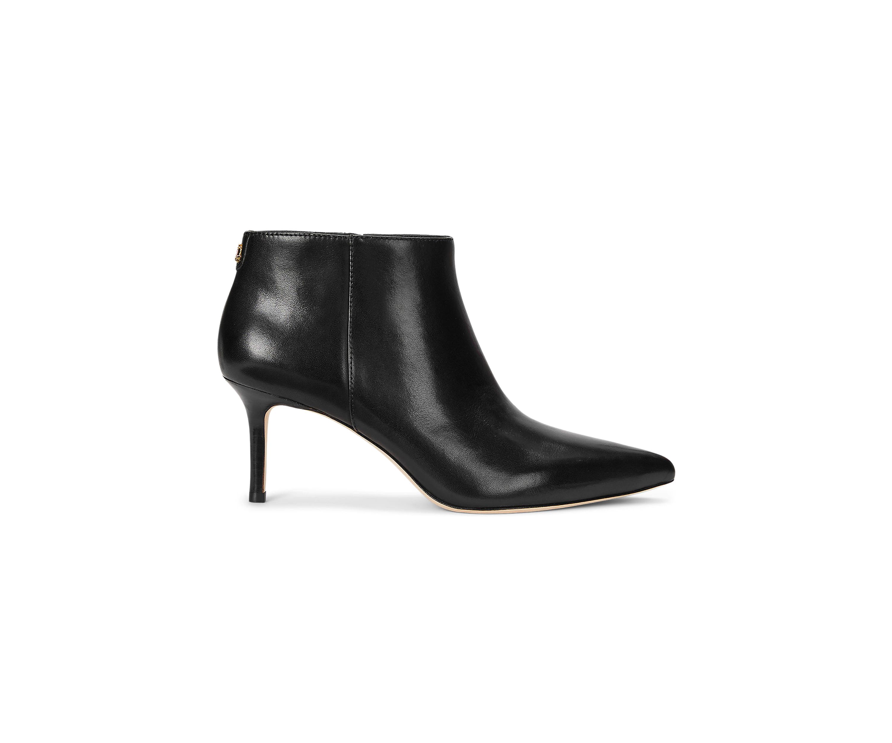 Lizie Burnished Leather Booties