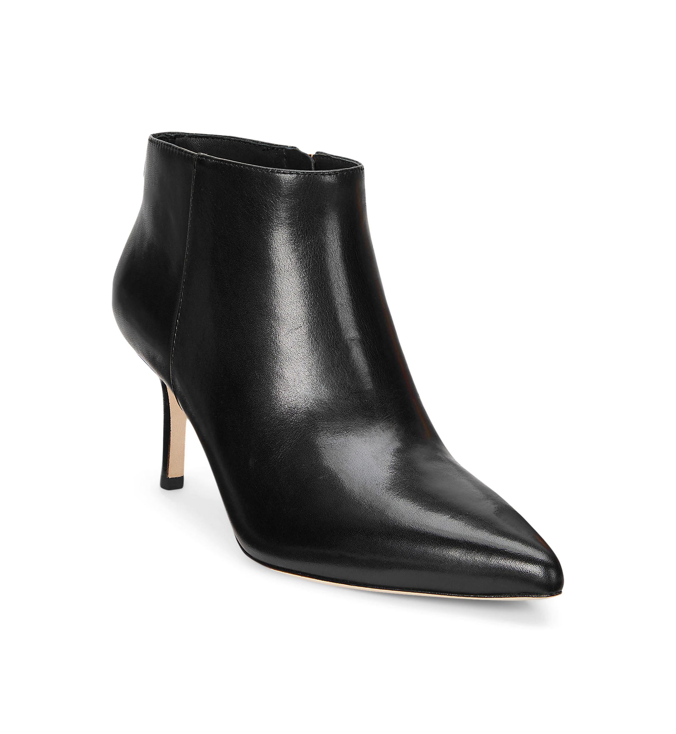 Lizie Burnished Leather Booties