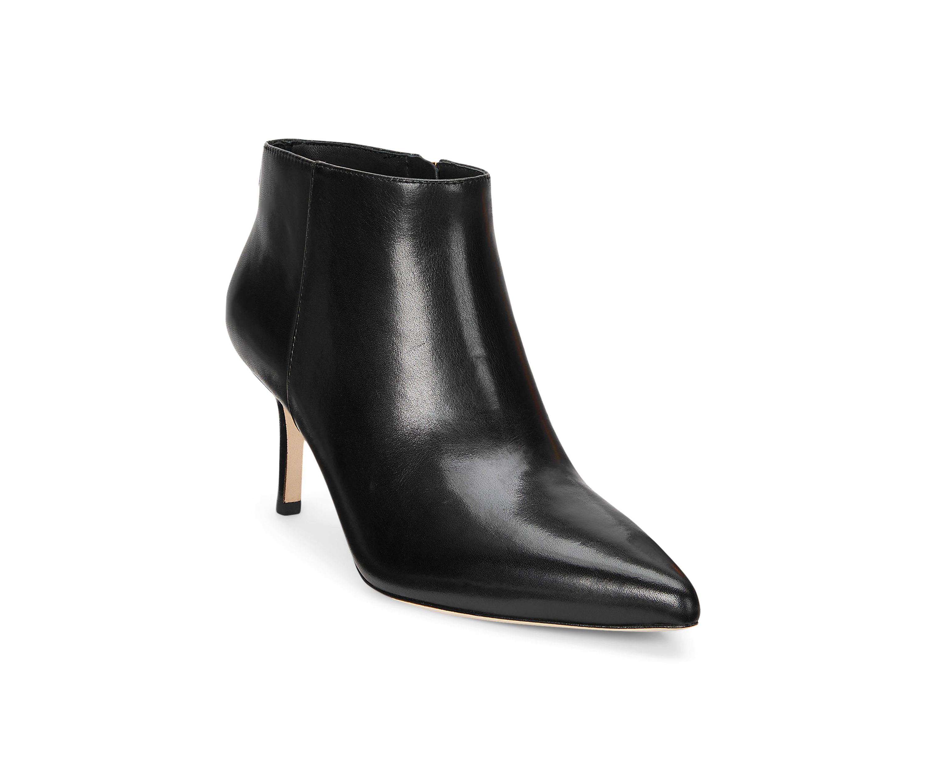Lizie Burnished Leather Booties