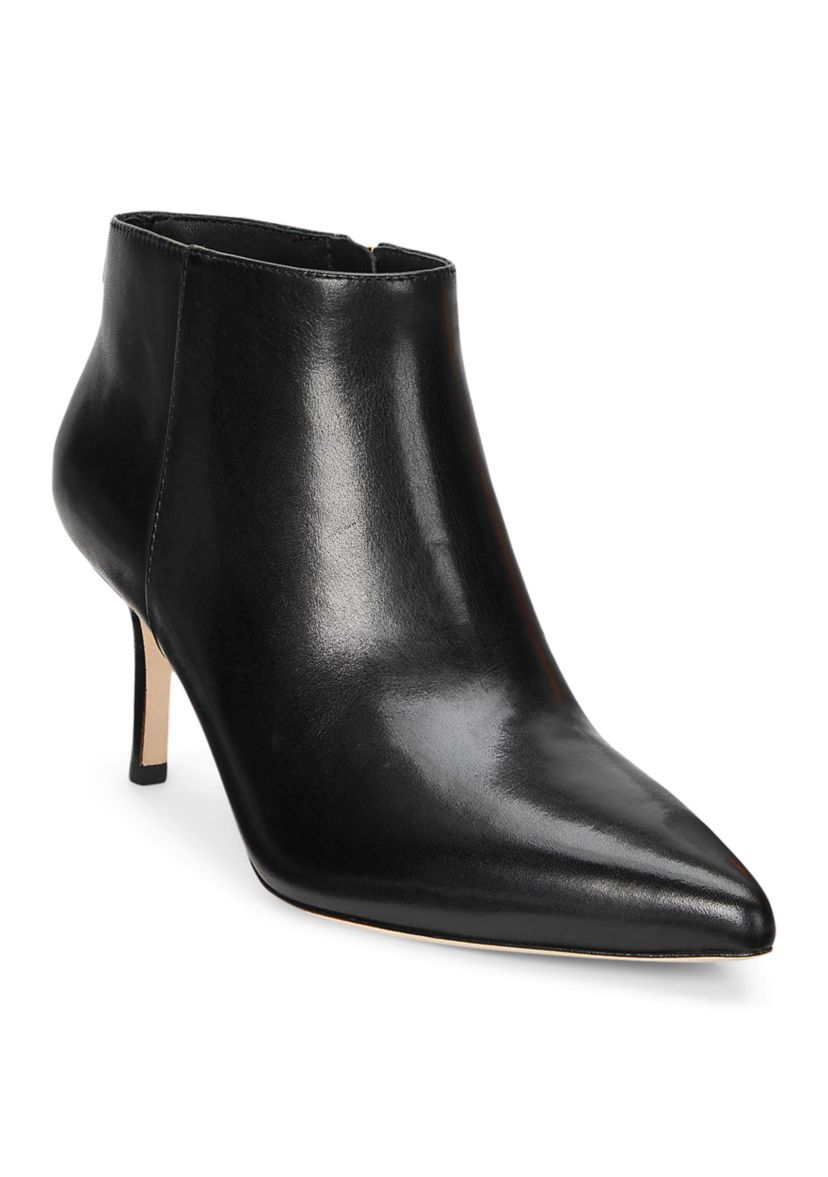 Lizie Burnished Leather Booties