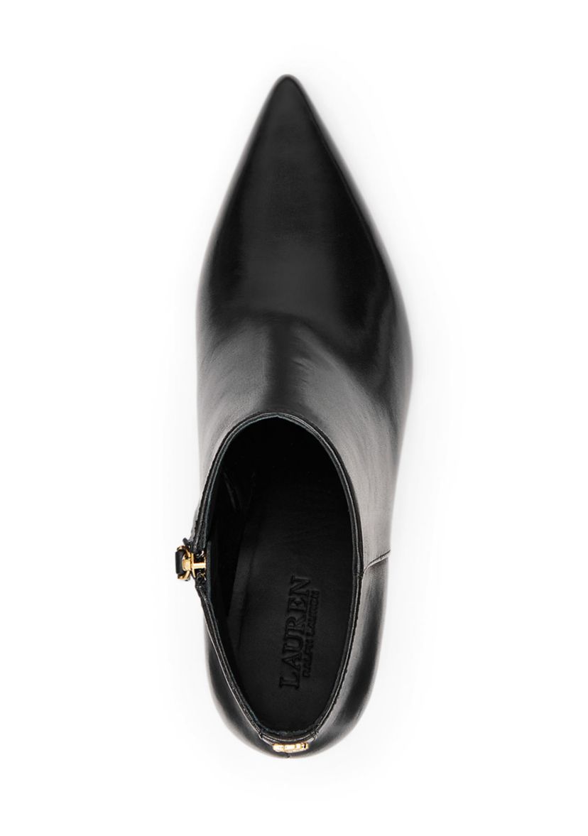Lizie Burnished Leather Booties