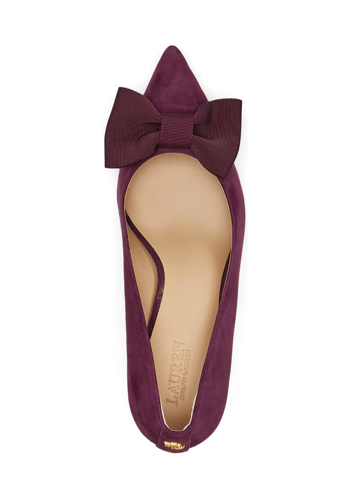 Lanette Bow-Trim Suede Pumps