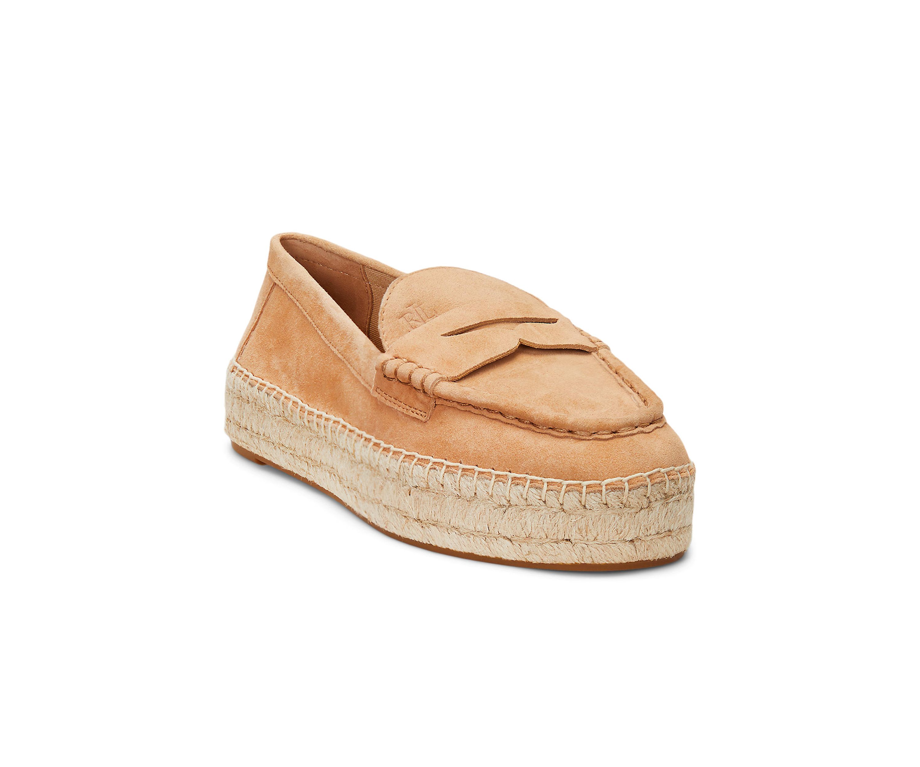 Luize Suede Loafer Espadrilles