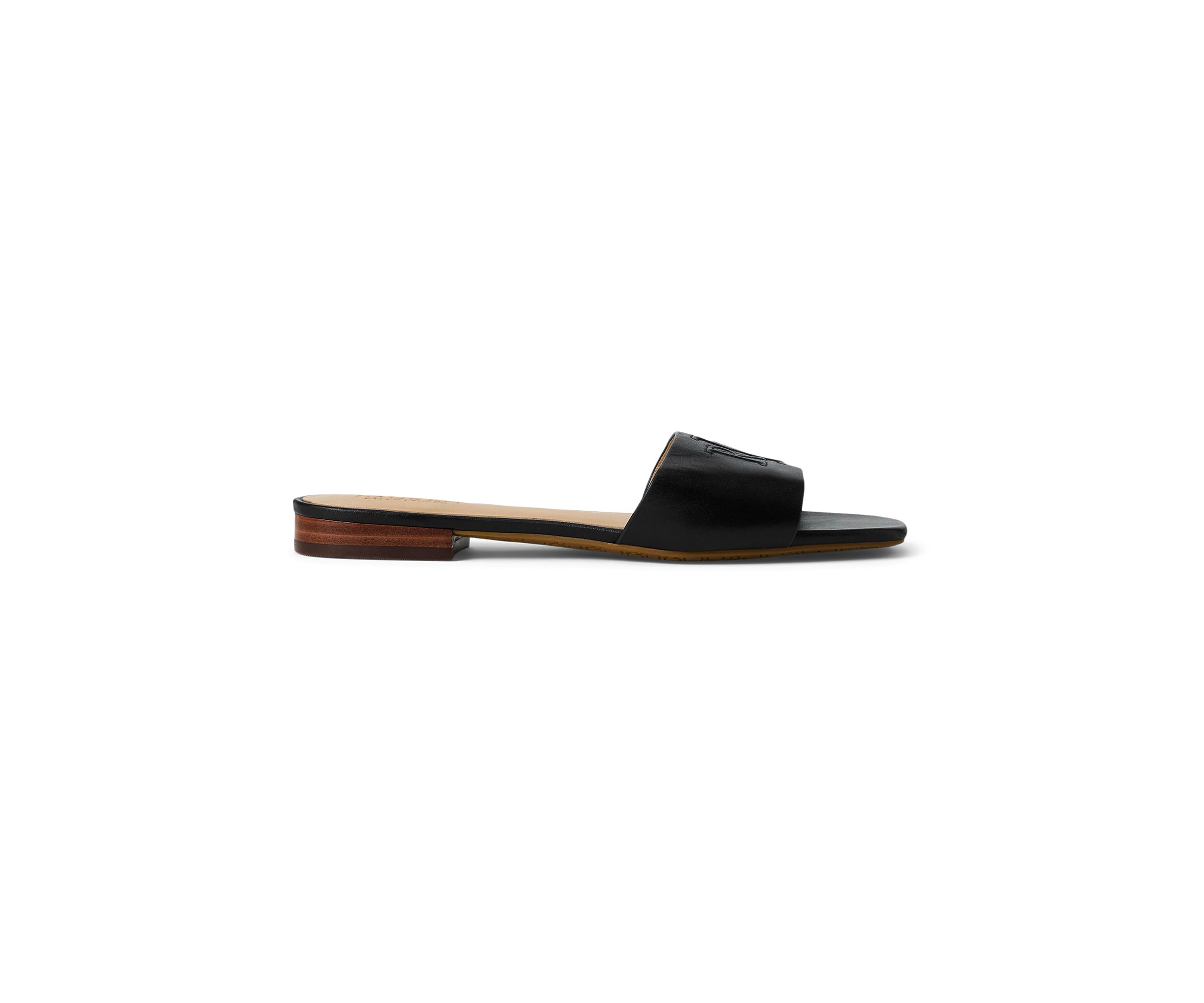 Everley Calfskin Slide Sandals
