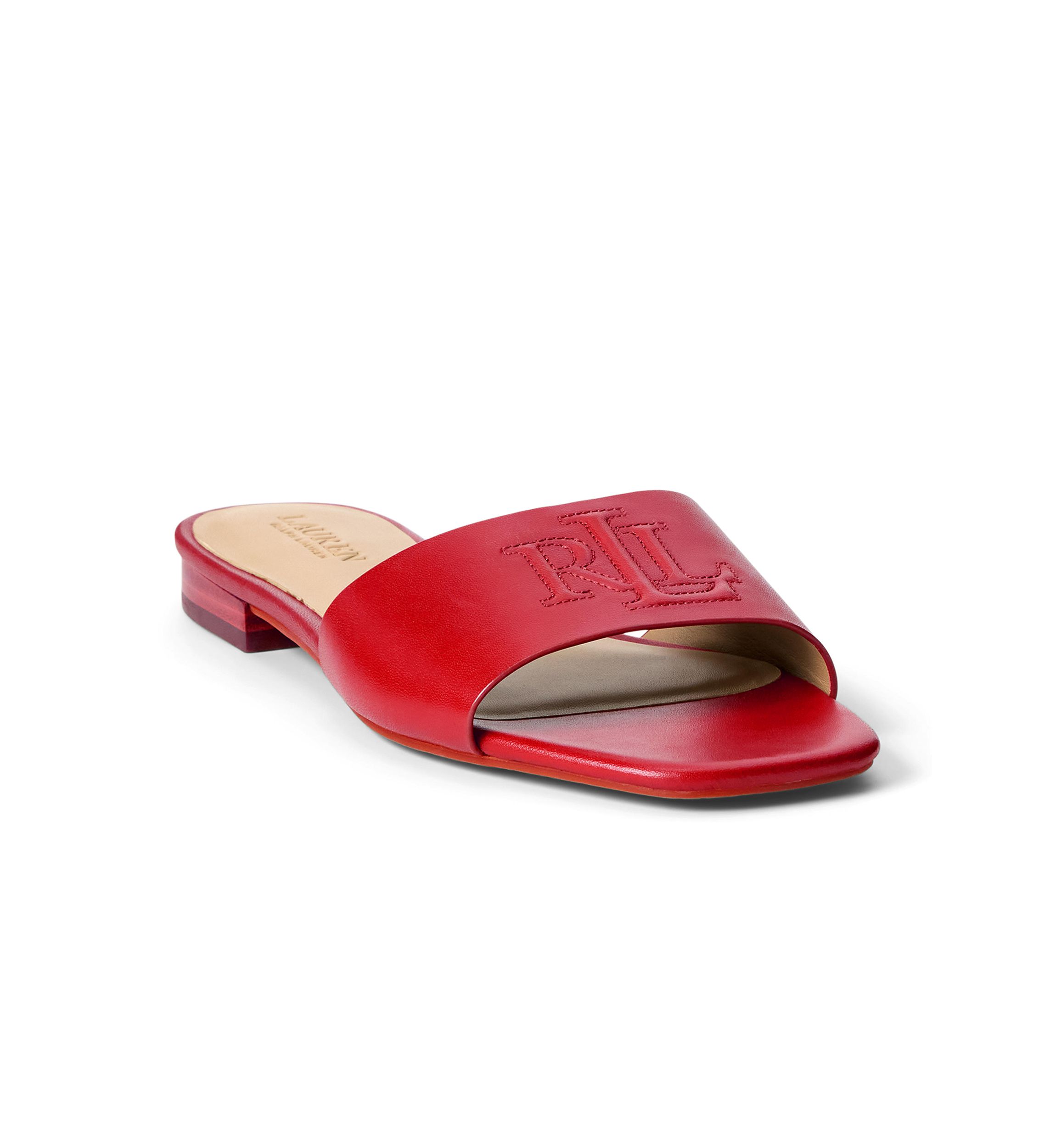 Everley Nappa Leather Slide Sandals