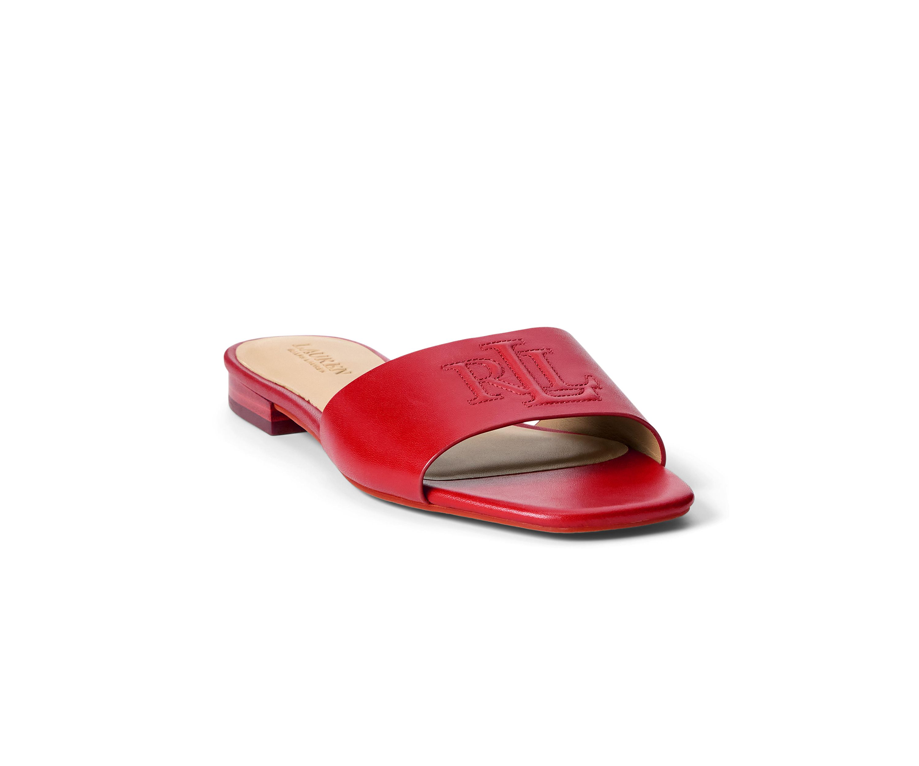 Everley Nappa Leather Slide Sandals