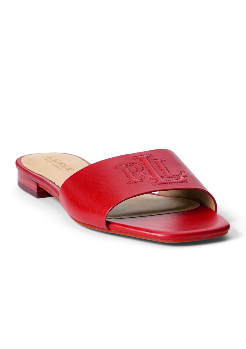 Everley Nappa Leather Slide Sandals
